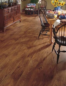 kitchen table and chairs on hardwood flooring